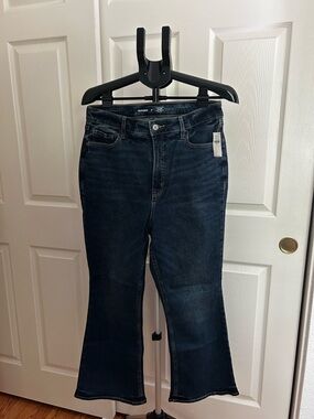 Old Navy Dark Blue High Rise Flare Leg Jeans